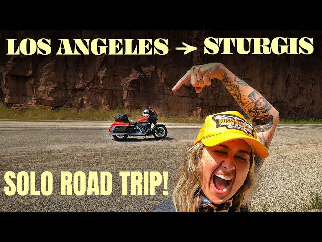 Riding a Harley Davidson Bagger to Sturgis SOLO!