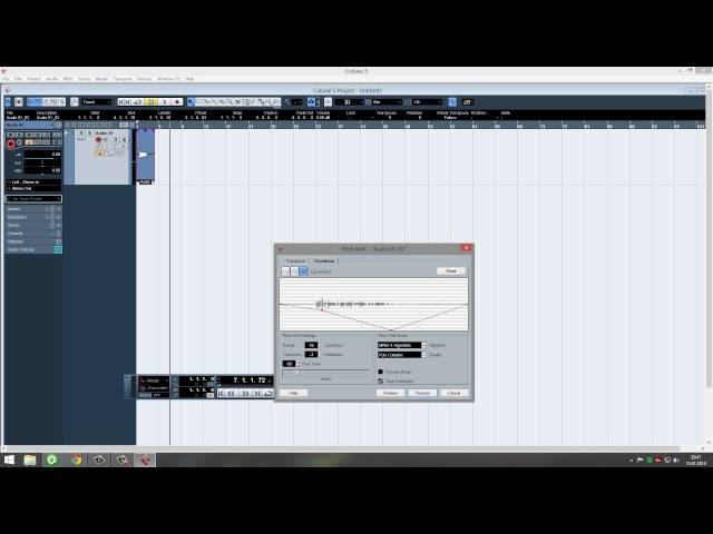 Pitch Shift (Cubase)