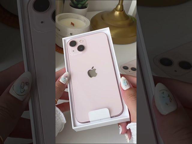 unboxing iphone 13 pink (asmr) #shorts
