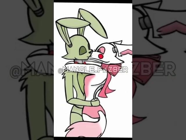 Mangle x Foxy x Springtrap #mangle #foxy #springtrap #fnaf #fnafedit #shorts #fnafships