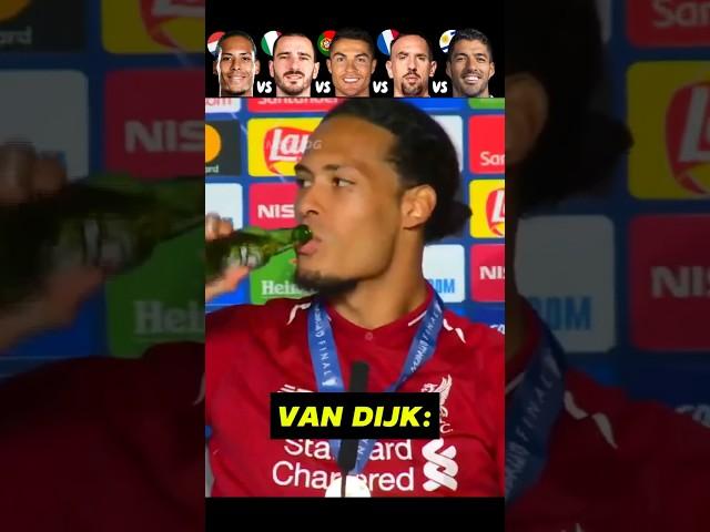 Van Dijk VS Bonucci VS Ronaldo VS Ribery VS Suarez  Drinking Challenge