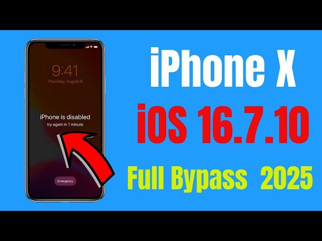 IPHONE X IOS 16.7.10 Passcode Full Bypass Without iCloud | iCloud Bypass iPhone Disable #iPhoneX