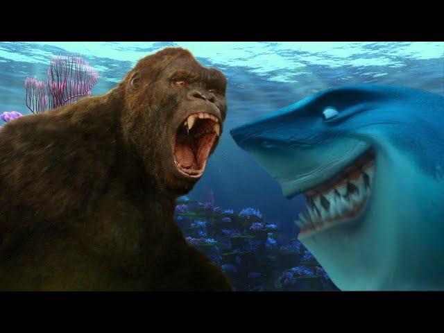 Legendary Kong vs. Bruce (Finding Nemo)