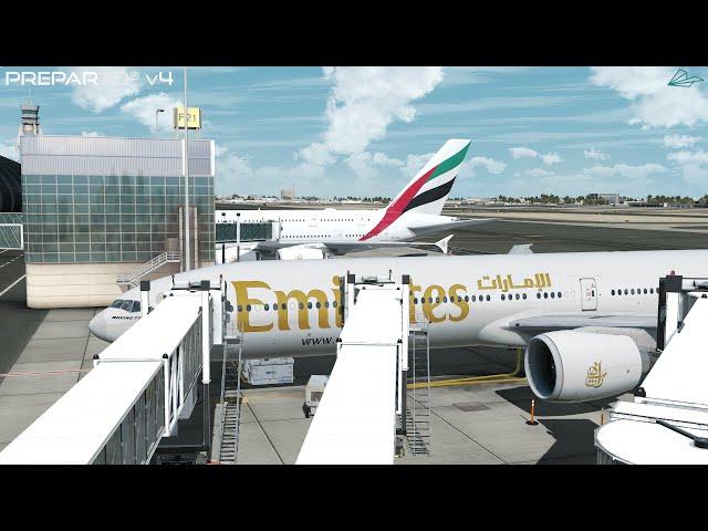 Prepar3D v4.5 | Dubai to Mauritius | OMDB-FIMP | PMDG 777-300ER | Flight Simulator | P3D