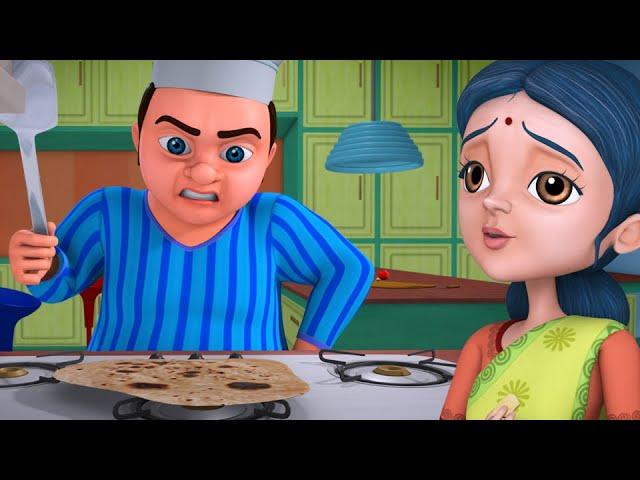 Lalaji Aur Rotiyaan - Lalaji's Rasoi Ghar | Hindi Rhymes for Children | Infobells