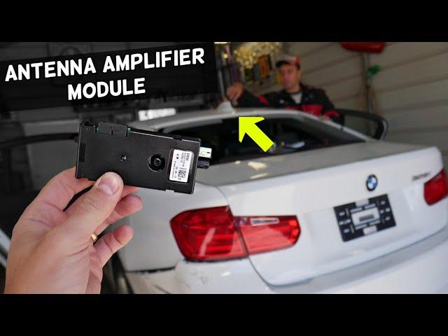 BMW F30 F31 F32 F36 ANTENNA AMPLIFIER MODULE LOCATION REPLACEMENT 316i 318i 320i 328i 330i 335i 340i