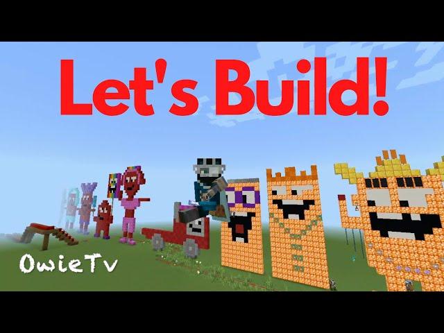 Building Minecraft Numberblocks  with Owie