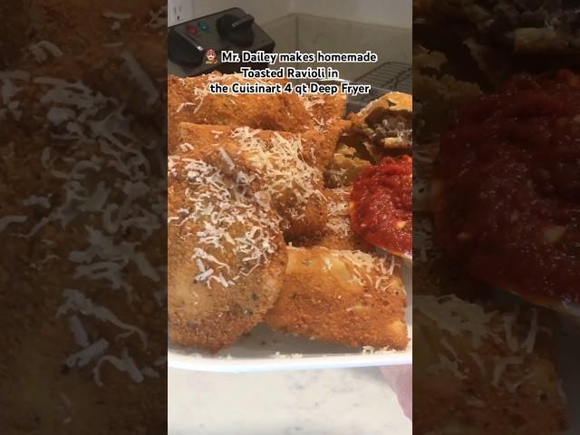 ‍Deep Fried Ravioli in Cuisinart Electric Countertop Fryer