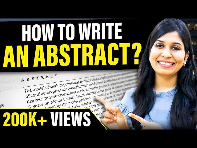 How to write an Abstract | For research paper and project reports