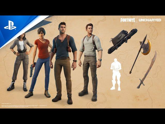 Fortnite | Натан Дрейк и Хлоя Фрейзер | PS5, PS4