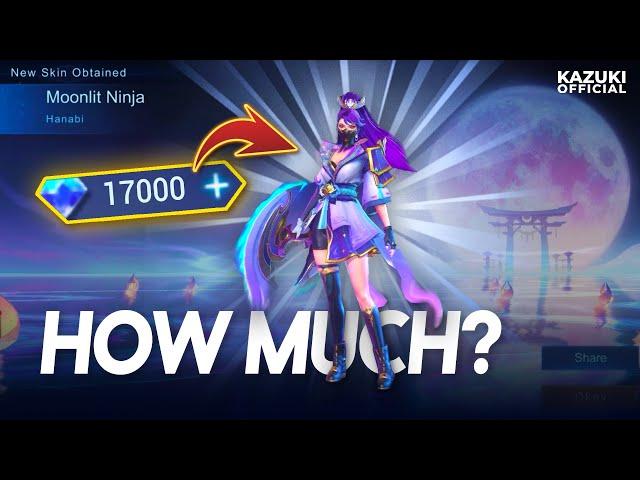 HOW MUCH IS HANABI'S MOONLIT NINJA SKIN? | MOONLIT WISH DRAW | MUST WATCH !