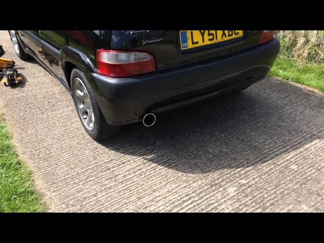 Citreon Saxo VTR toyo sports 4-2-1 manifold sound