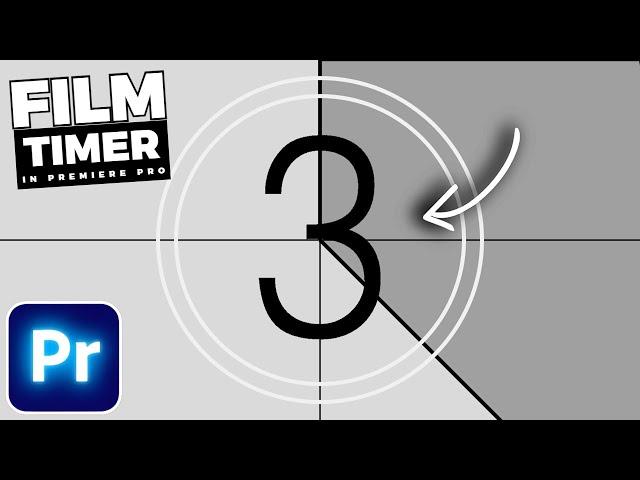 Old Film COUNTDOWN TIMER In Premiere Pro