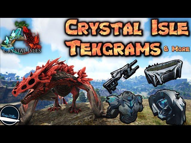 Ark Crystal Isle Unlockable Tekgrams and Core infomation Ark Survival Evolved