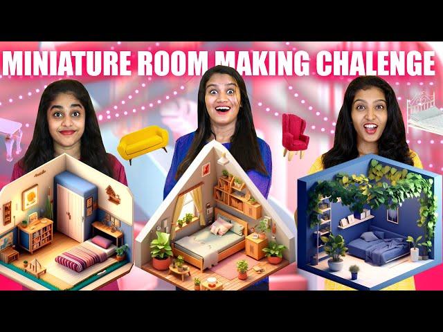 3 MINIATURE ROOM MAKING CHALLENGE  | ആരുടെ ROOM ജയിക്കും ? വാശിയേറിയ മത്സരം | PULLOTHI