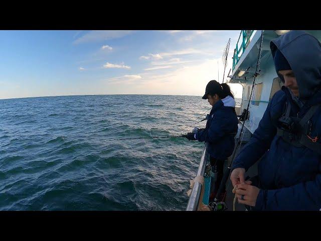 Party Boat fishing south of block island for deep water Seabass and Blackfish (tautog)