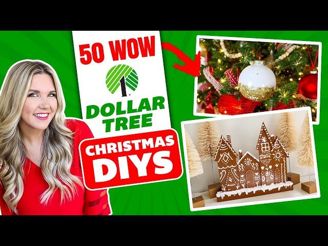 50 AMAZING Dollar Tree Christmas DIYs You NEED To Try!