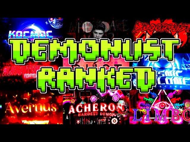 The ENTIRE Demonlist RANKED (Top 150 HARDEST Extreme Demons) (Geometry Dash)