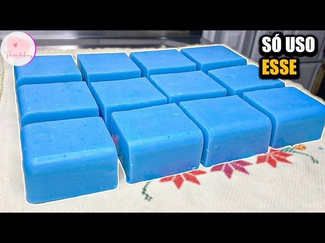 HOW TO MAKE SUPER POTENT OIL-FREE BAR SOAP WITHOUT SPENDING LITTLE ️