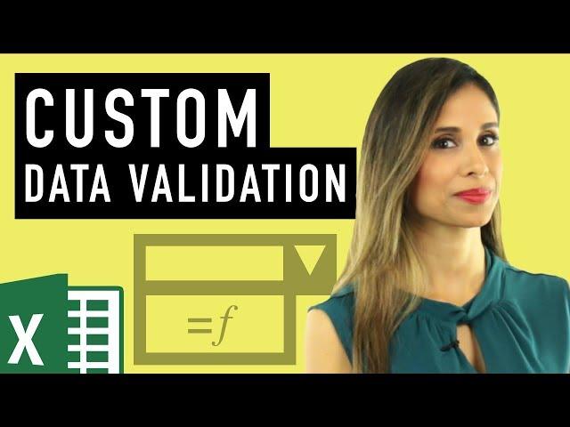 Excel Custom Data Validation (Use formulas to check for text, numbers & length)