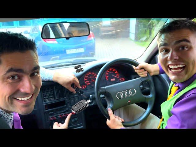 Thief Mr. Joker Stole Car Keys VS Mr. Joe on Audi for Kids