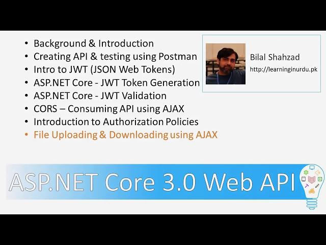 8/8 - File Uploading & Downloading AJAX - ASP.NET Core Web API - Urdu/Hindi