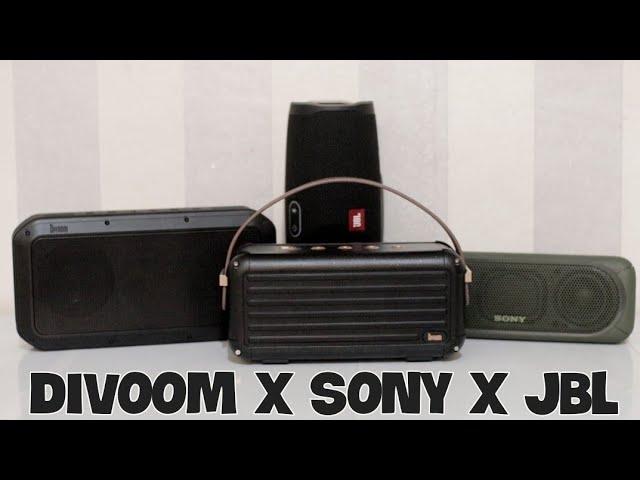 DIVOOM MOCHA  JBL CHARGE 4  SONY XB30  VOMBOOX PRO