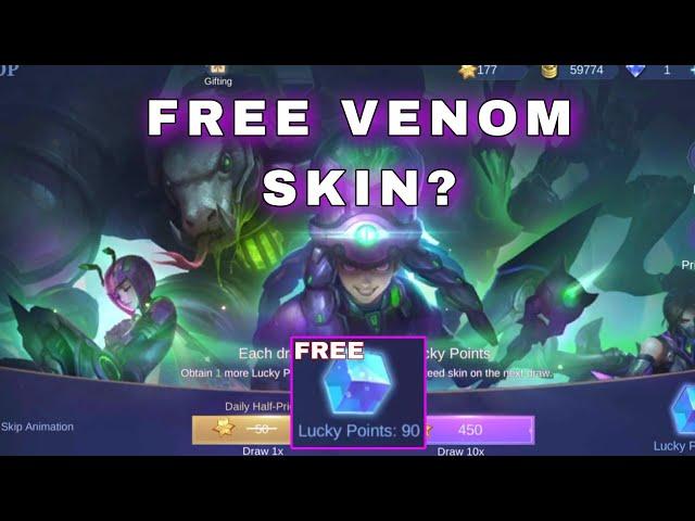 FREE venom skin? Aurora Summon @MobileLegends5v5MOBA #mobilelegendindonesia #mobilelegends