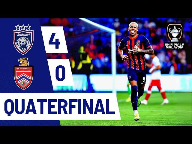 [4K] EXTENDED HIGHLIGHT | JOHOR DARUL TA'ZIM VS KUALA LUMPUR CITY FC | UNIFI PIALA MALAYSIA 24/25