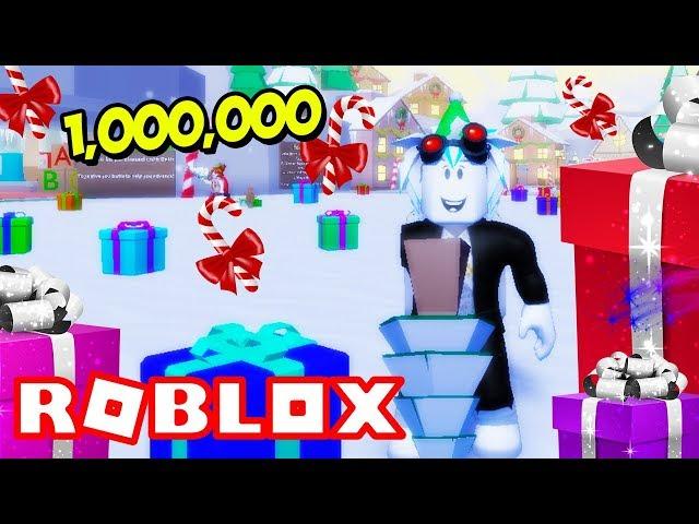 НОВЫЙ СИМУЛЯТОР РАСПАКОВКИ?! СОБИРАЕМ САНТЕ 1,000,000 ПОДАРКОВ! ROBLOX Christmas Eve Simulator