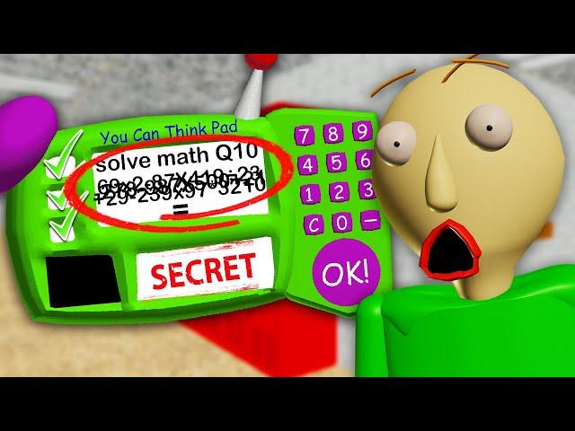 I FINALLY Solved Baldi's Impossible Question... (and it was so simple...)