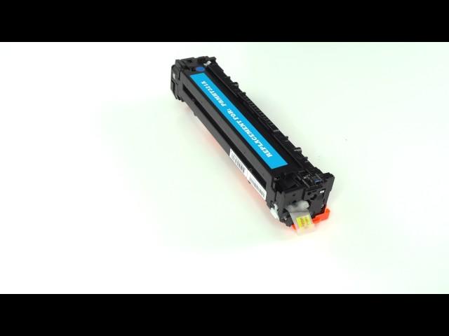 HP 128A (CE321A) CYAN 1,300 PAGE YIELD REPLACEMENT LASERJET TONER CARTRIDGE.