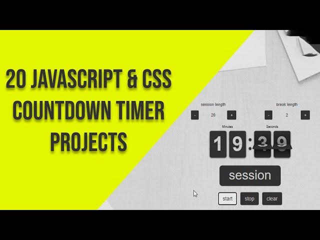 Top 20 javascript and css countdown timer | Javascript & CSS Countdown Examples