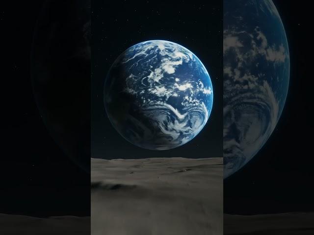 This Is How Earth Looks From the Moon  | Real Space Perspective #earthview #moonhorizon #nasa #exo
