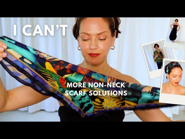 More stylish silk scarf ideas that are NOT around your neck | Part 2