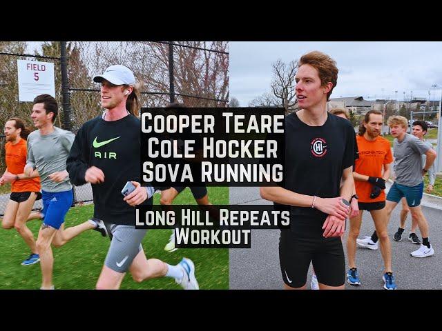 Cooper Teare & Cole Hocker - Sova Running | Long Hill Repeats + Tempo