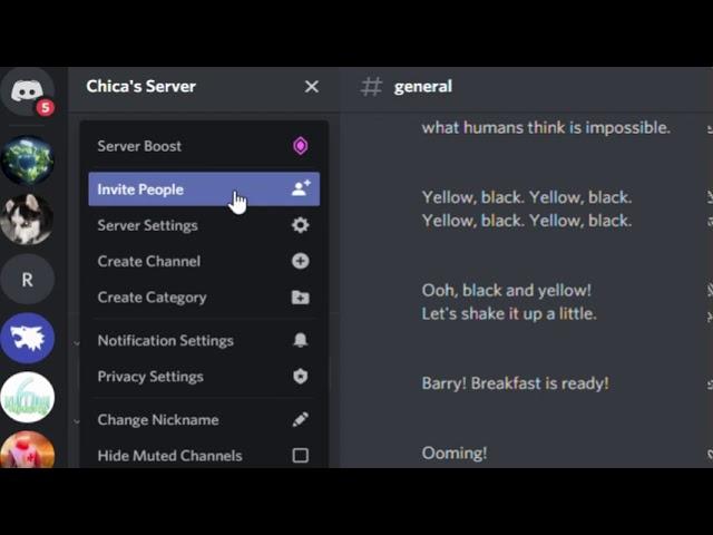 How to remove invites on a discord server