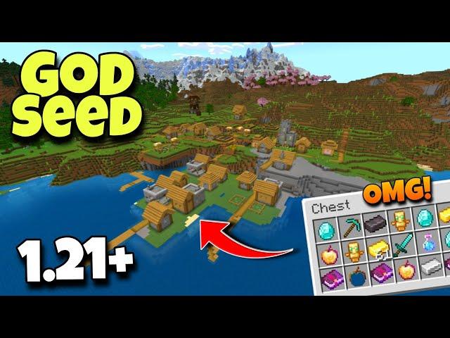 (God Seed) For Minecraft 1.21 Bedrock And Pocket Edition | Seed Minecraft 1.21 | Minecraft Seeds