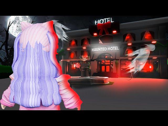 I Stayed OVERNIGHT in a HAUNTED GHOST HOTEL.. (Brookhaven RP)