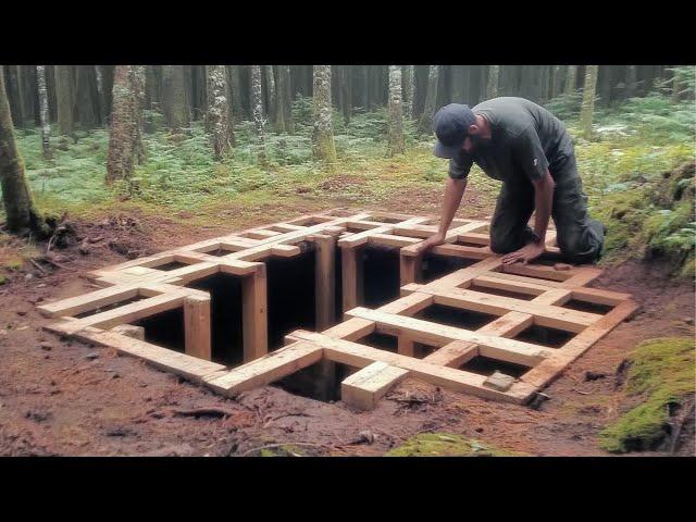 Man builds secret underground cabin in 500 days from start to finish | by @RuslaninTheWoods