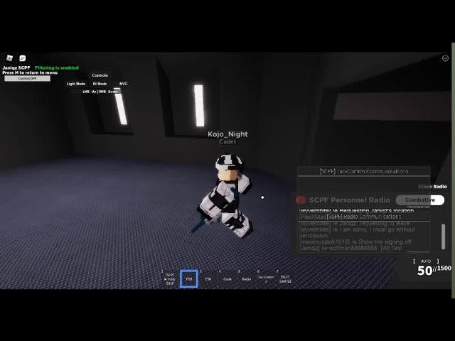 Trying to learn the basic's but i suck really bad. (Janiqz's SCPF) (Roblox)