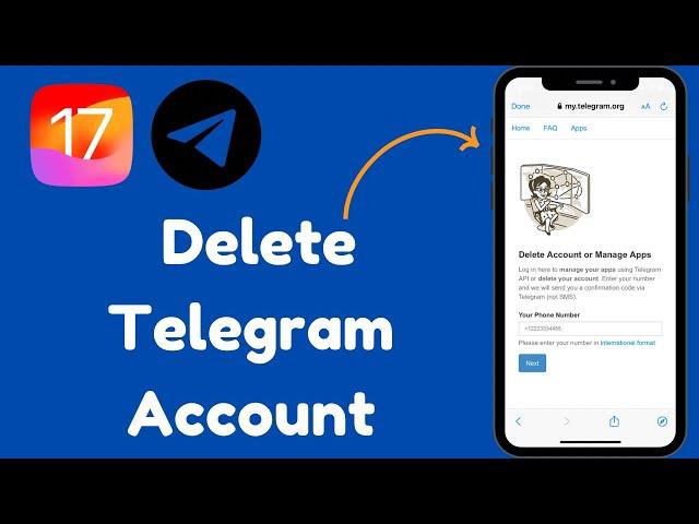 How to Delete Telegram Account (2024) | How to Delete Telegram Account Permanently in iPhone