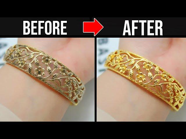 How to Clean / Polish Gold Jewelry at Home - Shiny Gold