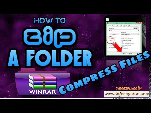 How to zip a folder with winrar -- Compress Files Method 2017