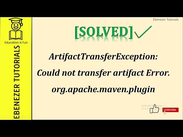 [SOLVED] ArtifactTransferException | Could not transfer artifact | org.apache.maven.plugin | Spring