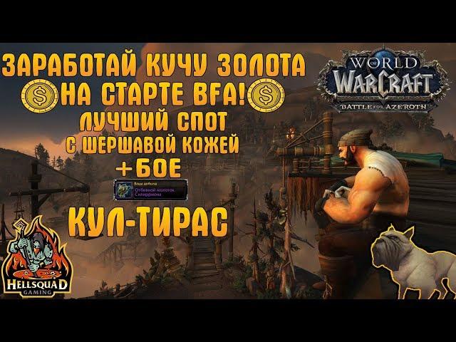 ГОЛДФАРМ WOW BFA | ЛУЧШИЙ СПОТ ДЛЯ ФАРМА ШЕРШАВОЙ КОЖИ В КУЛ-ТИРАСЕ | ФАРМ БОЕ