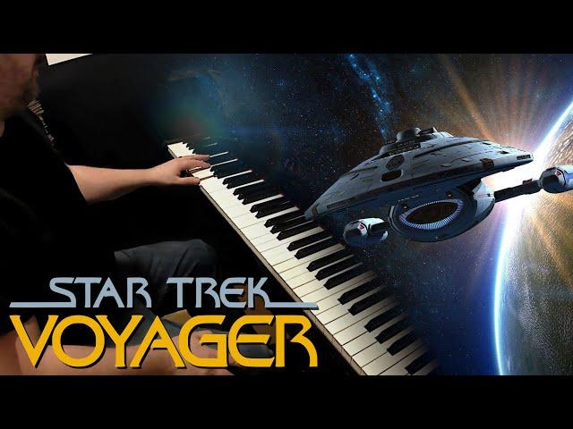 Star Trek Voyager - Main Theme - Piano Duet cover with sheets