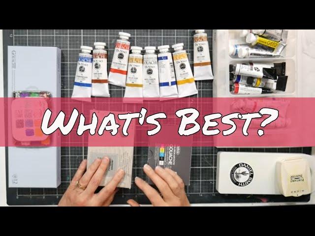 Ranking All my Professional Grade Gouache (What's a Fit for YOU?}