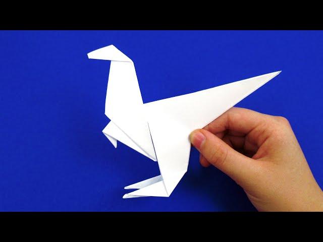 How to make a dinosaur out of paper Tyrannosaurus Origami dinosaur Tyrannosaurus Paper Dinosaur