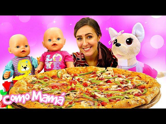 Juego de cocina con la bebé Amelia y su perrita Chi Chi Love. Vídeos de juguetes bebés para niños.